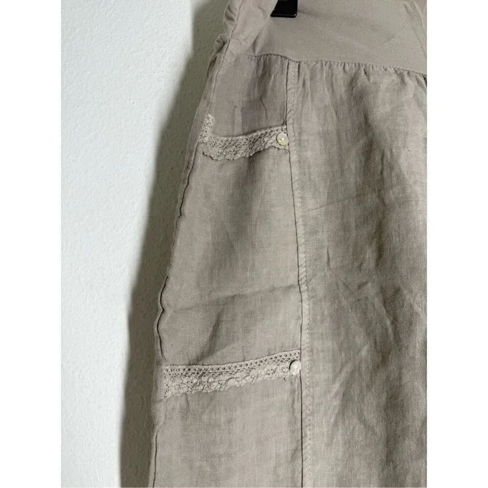 Driver Women’s Bohemian Linen Pants Joggers Size XXL EU/ XL US Lace Trim *Notes - Picture 4 of 16